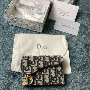 Dior Saddle Cosmos Zipped Card Holder Wallet | Brand New
